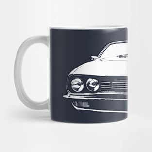 Austin Princess 1970s British classic car block white Mug